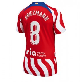 Damen Fußballbekleidung Atletico Madrid Antoine Griezmann #8 Heimtrikot 2022-23 Kurzarm